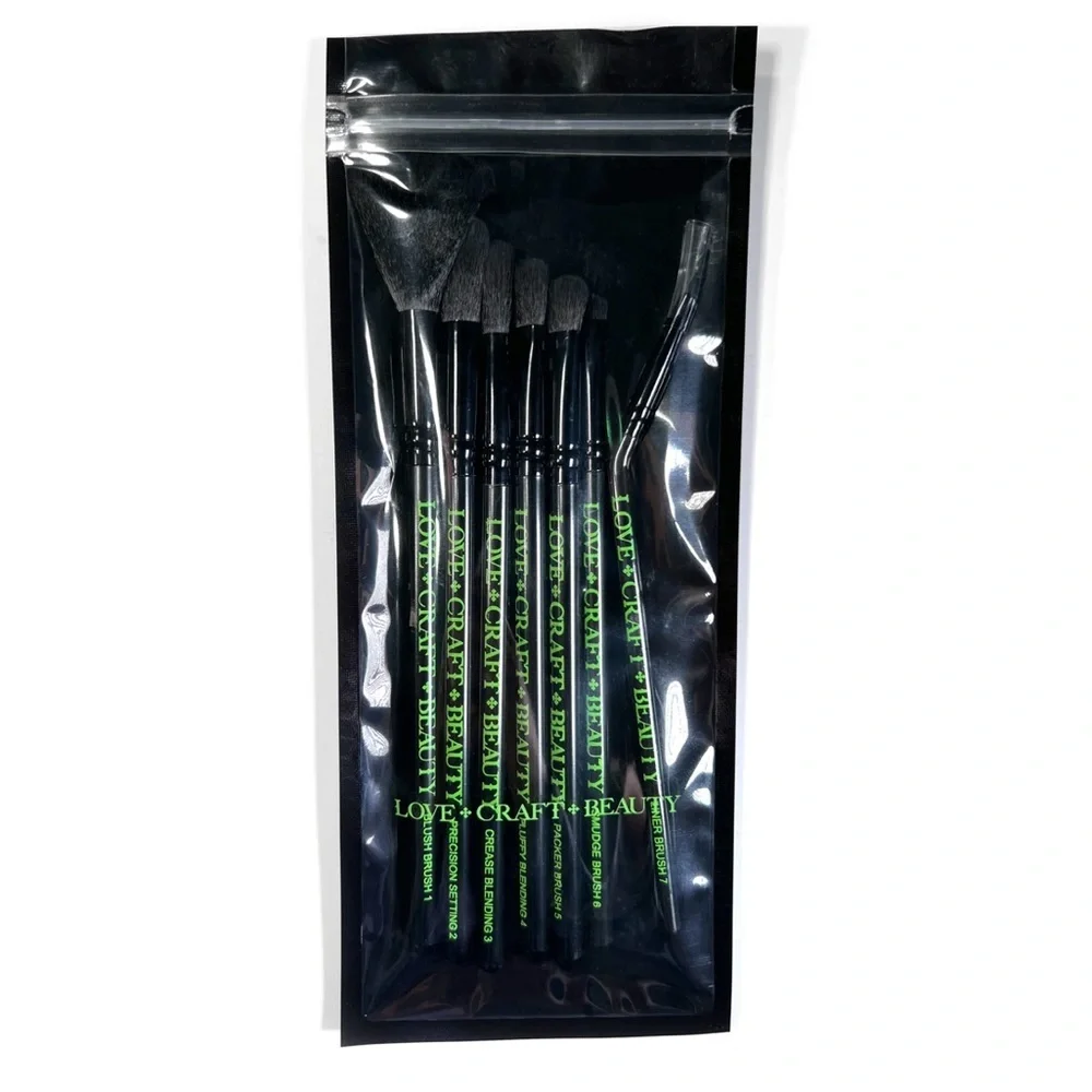🌿 LOVE+CRAFT+BEAUTY 7 Piece Brush Set